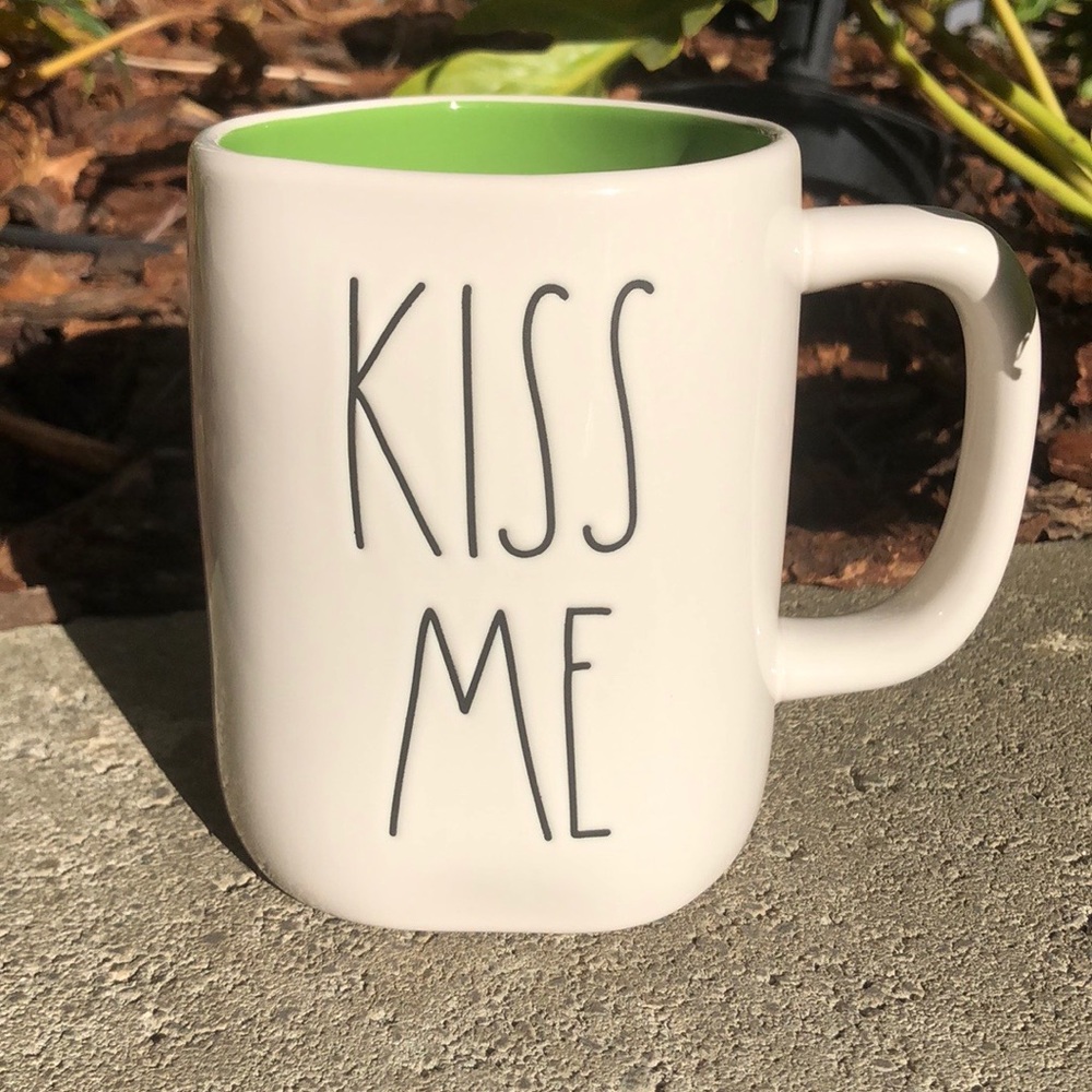 Double Sided Rae Dunn KISS ME Mug